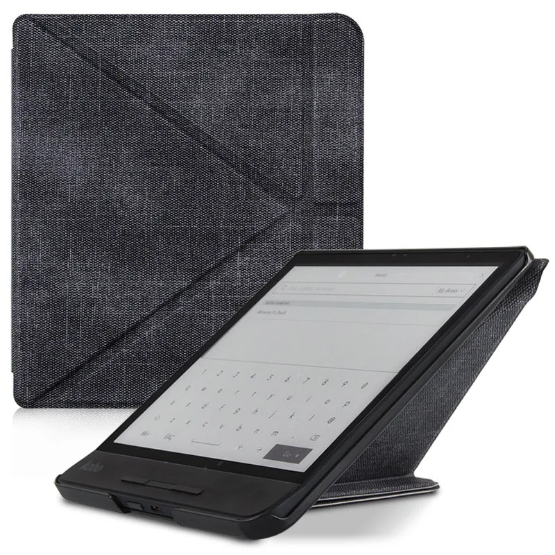BOZHUORUI High Quality Case funda for 8 Inch Kobo Forma e-Books Multiangle folding Stand Support Cover Case With Auto Sleep/Wake