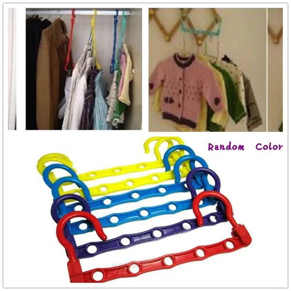 Useful Magic Fancy Hook Closet Space Organize Saver Storage Windproof Clothes Hanger