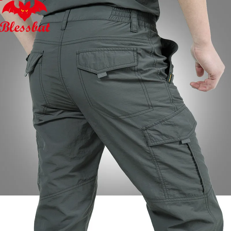 

Military style summer army men's fast dry pants men's tactical loading pants waterproof lightweight pants M-4XL