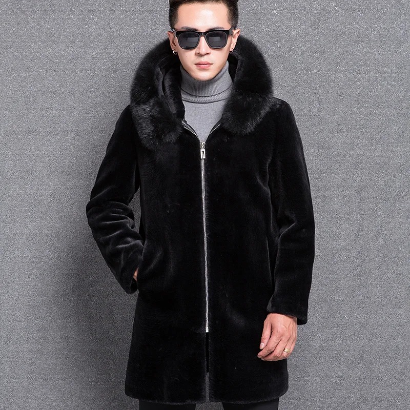1768 New Fashion Man Winter Clothing Men's fur coat Male