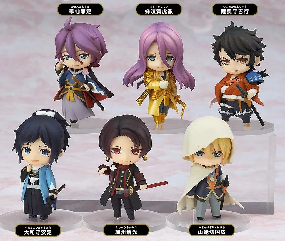 6pcs Set Japanese Anime Figure Touken Ranbu Squad Online Q Version Action Figure Collectible Christmas Toy Model Toys Brinquedos Japanese Anime Anime Figurefigures Collectibles Aliexpress