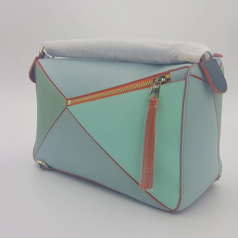 Cow Genuine Leather Multi-color Geometric Bag Shoulder Bag Women Shoulder Diagonal Bag Totes Luxury Brand Crossbdy Ins Popular Cow Genuine Leather Multi-color Geometric Bag Shoulder Bag Women Shoulder Diagonal Bag Totes Luxury Brand Crossbdy Ins Popular