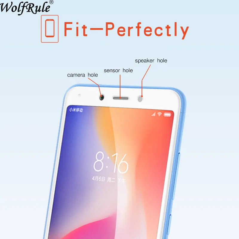 Стекло для Xiaomi Redmi 6A защита экрана закаленное стекло с полным покрытием пленка