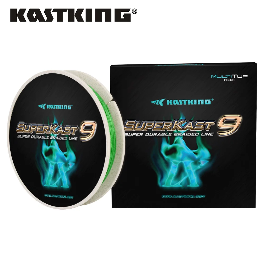 

KastKing Superkast 9 150M/165Yds 9 Strand 10 15 20 30 40 50 65 80LB Grass Green Multifilament PE Braided Fishing Line Saltwater
