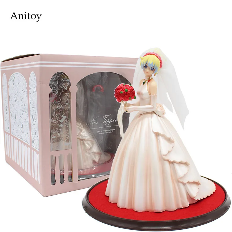 

Maiking Break Through Gurren Lagann Nia Teppelin Wedding Dress Ver.PVC Figure Collectible Toy 26cm KT4151