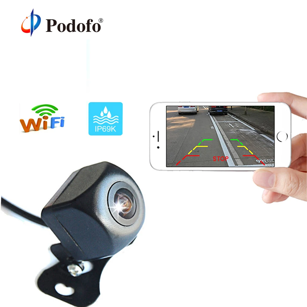 

Podofo Rear View Camera 1080P Full HD Reverse Safety Wifi Backup Camera System Mini Night Vision - View Camera Auto Reversing