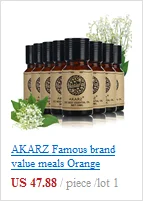 AKARZ эфирные масла для ароматерапии, массажа, спа, ванны от известного бренда, Кастор, жожоба, лаванда, 4 шт./лот