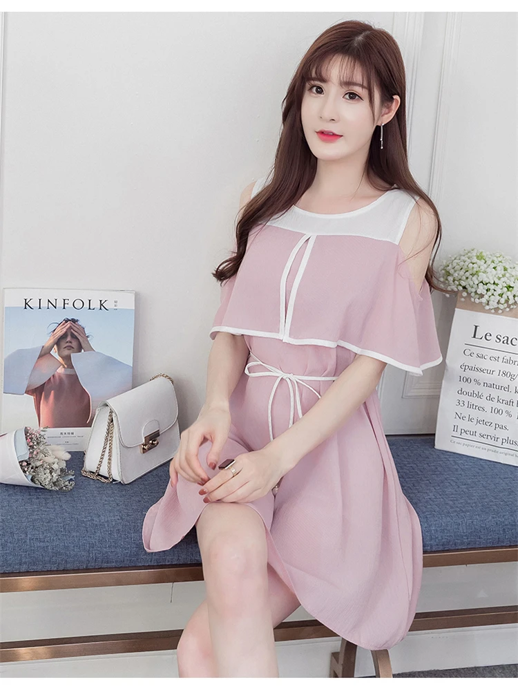 Loose Sling chiffon Maternity Dress Breastfeeding Clothes for Pregnant Women Summer Tank Clothing for Pregnancy 2018 Fashion (25)
