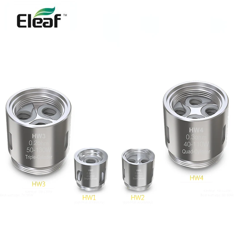 Фото Eleaf HW1 Single-Cylinder 0.2ohm /HW2 Dual-Cylinder 0.3ohm/HW3 Triple-Cylinder /HW4 Quad-Cylinder 0.3ohm for eleaf ELLO | Электроника