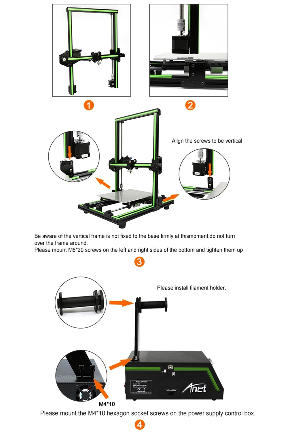 Дешевые Anet E10 A6 Impresora 3d принтер Высокая точность Reprap Prusa i3 3d принтер DIY комплект офф-лайн печати с 10 м PLA нити