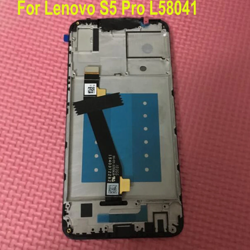 

Original Best Working LCD Display Touch Panel Screen Digitizer Assembly With Frame For Lenovo S5 Pro S5pro L58041 Phone Sensor