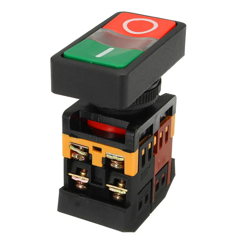 

AC 600V 10A On/Off Start Stop Momentary Push Button Pushbutton Switch For Car Truck Multi-Purpose Switch