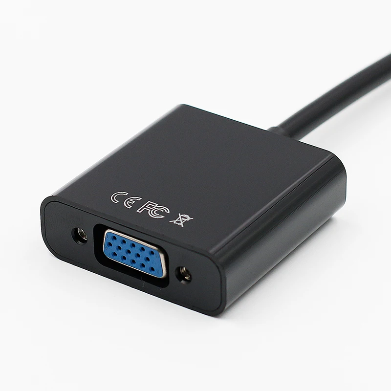 موانئ دبي لمحول VGA DisplayPort إلى محول VGA موانئ دبي كابلات محول الذكور إلى الإناث 1080 P ل HDTV مراقب ماك بوك العارض PC