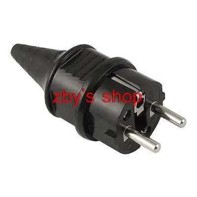 

EU Plug AC 250V 16A European German Rewirable Power Cord Connector Black