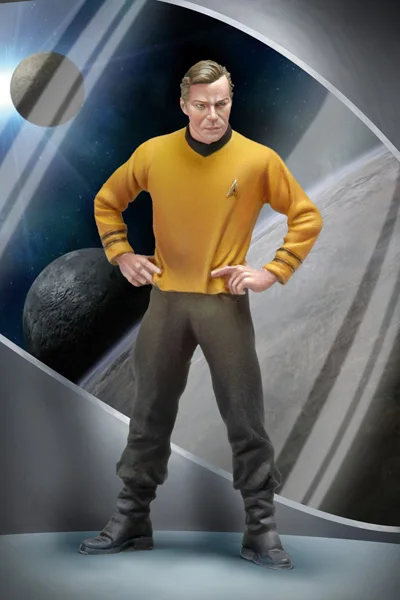 

Unpainted Kit 1/ 32 54mm Captain Kirk 54mm figure Historical Figure Resin Kit
