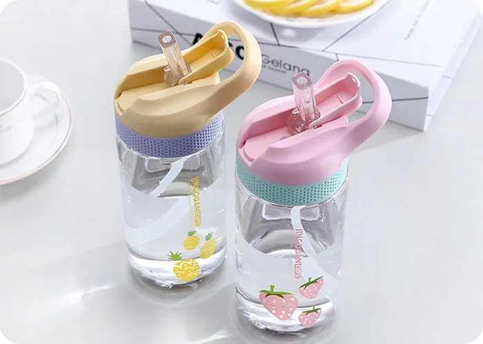 Plastic Water Bottle With Straw (16)