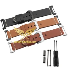 Wholesale !Suunto Core leather Diver Strap Band Kit w Lugs Adapters Black with Black connector 24mm Zulu Nato Watchbands