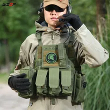 WZJP военный тактический жилет Molle Combat Assault Plate Carrier тактический жилет CS уличная одежда охотничий жилет плюс размер