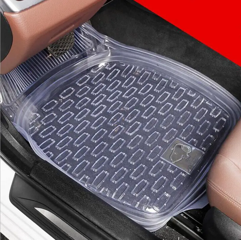 Forbell Car Mats Thickened PVC Universal Footpad Cuttable Car Floor  MatsTransparent Car Plastic 5 PCS Waterproof And Non-Slip - AliExpress