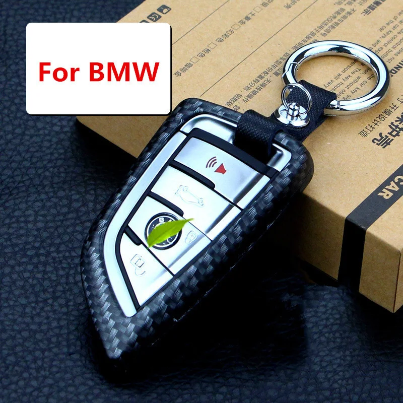 Цинк союзника ключа автомобиля чехол для BMW X5 X6 F16 F15 1 2 серии умные клавиши сплава ключа автомобиля защитный чехол с кольцом для ключей