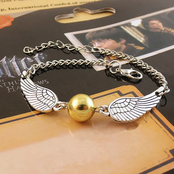 

Harry Golden Snith Bracelet Quidditch Hogwarts School Wizard Game Movie Film Gift Fans Students