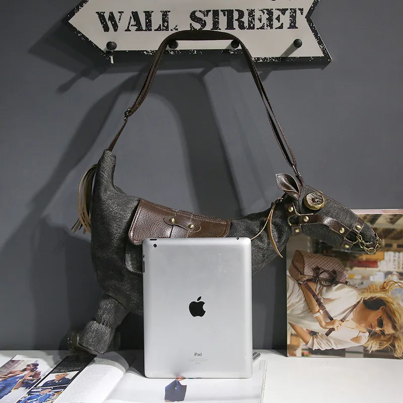 Популярная креативная сумка в виде животного с объемным изображением пони, Ослика, лошади, женская сумка на плечо, женские сумки-мессенджеры, дорожная сумка, mochila bolsos mujer