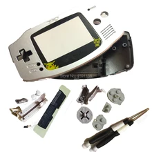 Горячая Серебряный цвет Замена корпуса для GameBoyAdvance Shell мультяшный Покемон объектив игра GBO DMG портативная консоль