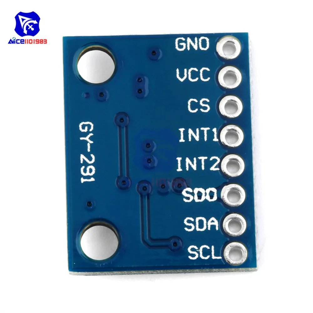 Diymore GY-291 ADXL345 Тройная ось IIC SPI модуль датчика ускорение гравитационного наклона доска для Arduino Замена ADXL335