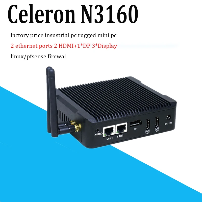 Mini PC Celeron n3160 Quad Core Network Security Control Desktop ...