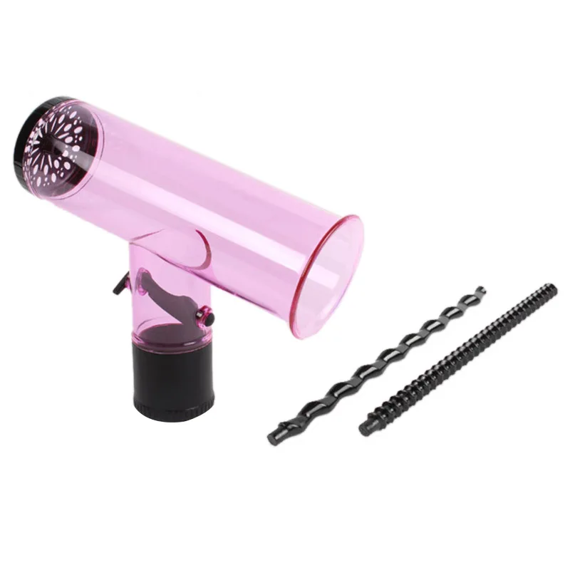 Tubo de Sopro do Cabelo para Ondulado Ferramenta de Estilo de Cabelo Rolos para Magia Tornado Cabelo Curlers Automático Encaracolado Feminino Curling Tongs Salão Rolos para Mod. 112645