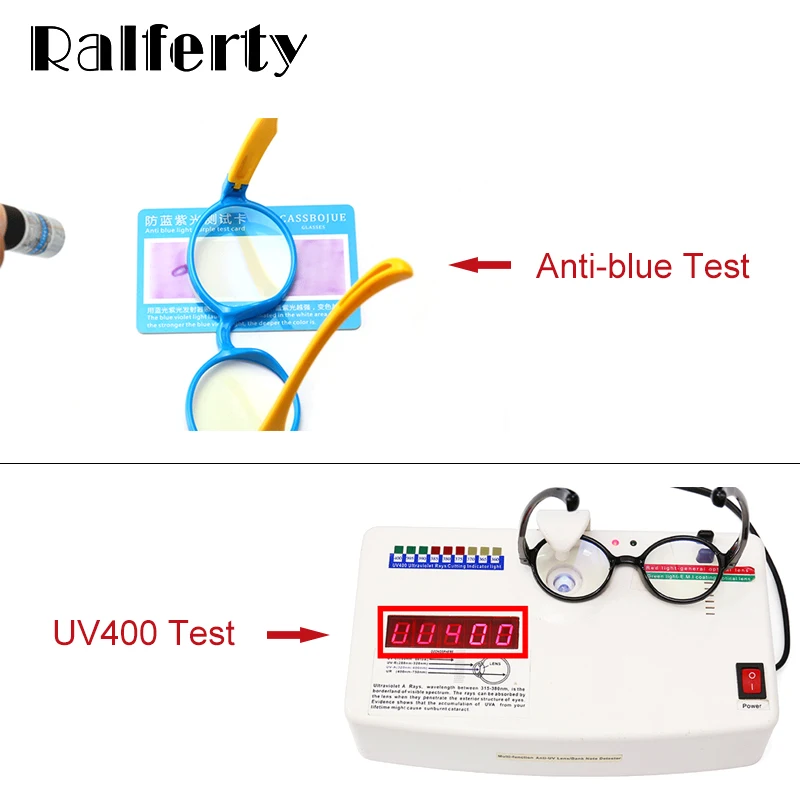Ralferty анти-синие блокирующие очки дети оправа для компьютерных очков ретро круглые TR90 детские оправы очков винтажные очки A012