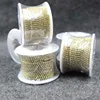 Factory sale High Density 10yards/Roll 5 sizes clear crystal Rhinestone Gold base claw close cup Chain Sew On glue on diy trim ► Photo 3/3