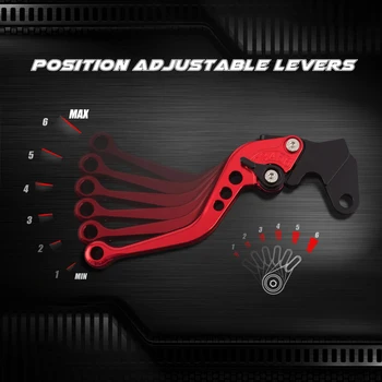 

For Suzuki SV400 2003 Red CNC Aluminum Adjustable Brake Clutch Lever For Suzuki Bandit GSF 400 1991 1992 1993 1994 1995