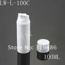 300 шт./лот 100 мл Пластик бутылки, упаковка бутылки, белый Термос lw-l-100c