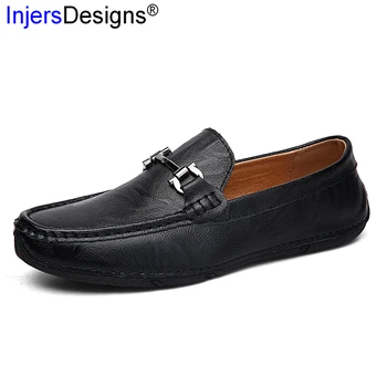 

4 Colors Loafers Fashion Casual Men Shoes Slip-On Breathable Hard-Wearing Boat Shoes Handmade Soft Moccasins Men Driving Shoes