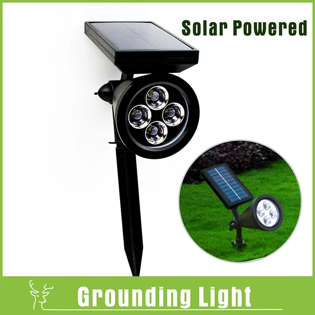 4 Led Mise à La Terre Pelouse Lumière Solaire Jardin Paysage 4 Led Mise à La Terre Pelouse Lumière Solaire Jardin Paysage éclairage Extérieur étanche Lampes Solaires