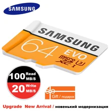 SAMSUNG Memory Card 128GB 64GB 32GB 100Mb/s Micro SD Card Class10 U3/U1 Flash TF Microsd Card for Mobile Phone with SDHC SDXC