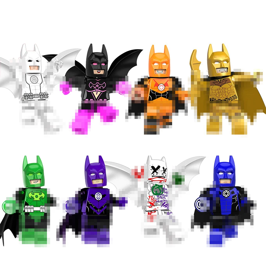 

For Joker Batman DC Heroes Figures Green Lantern Corps Super Hero Joker Bat-Man Bricks Model Building Blocks Toys for Children