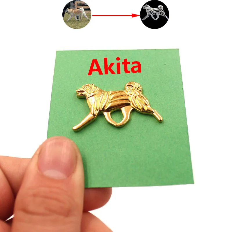 Mdogm Akita собака животные броши и булавки костюм милая металлическая забавная