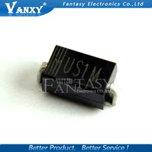 100 шт. с выпрямительным диодом HER108 1A 1000V SMA US1M