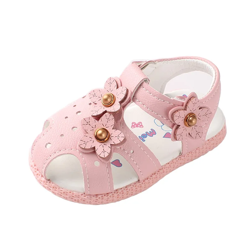 

Children Sandals For Baby Girls Sneakers Summer Shoes With Flower Kids Infant Sandals Soft Bottom Beach Shoes Fashion