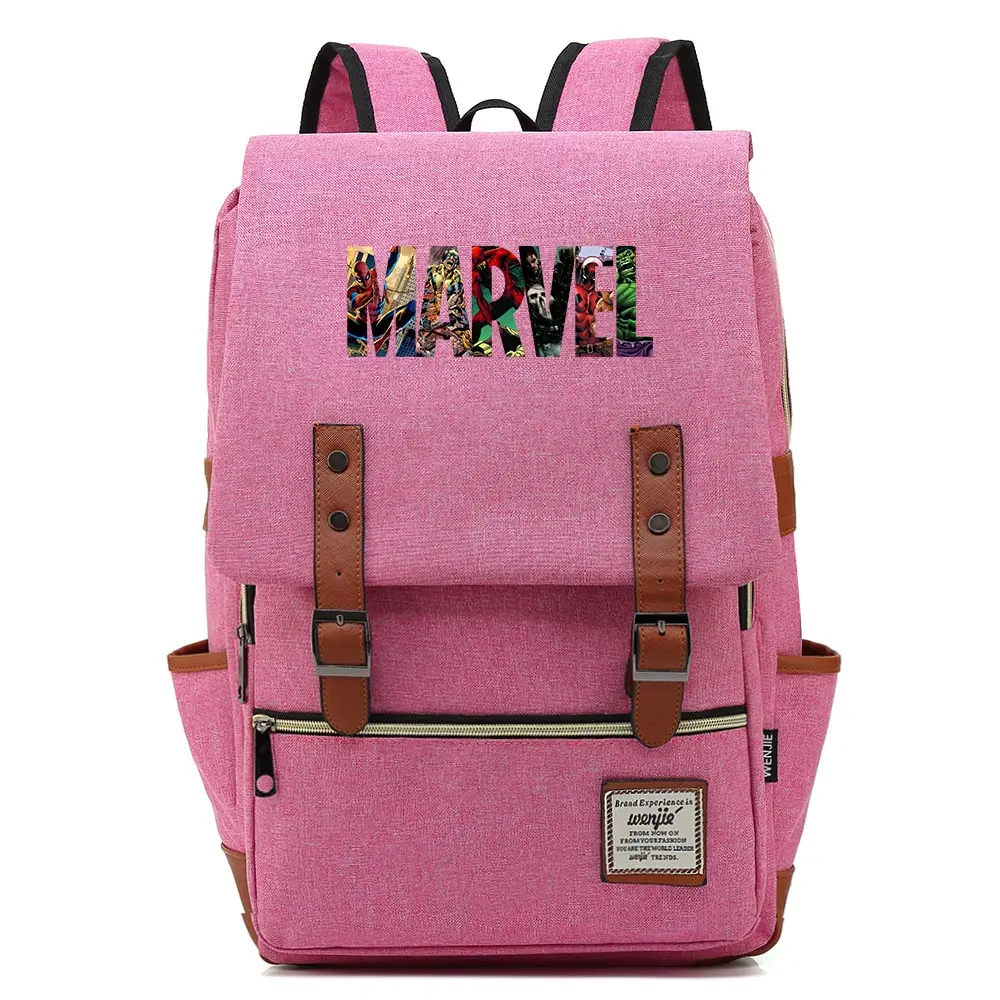 Горячая многоцветная надпись Marvel The Avengers Endgame для мальчиков и девочек Blet портфели