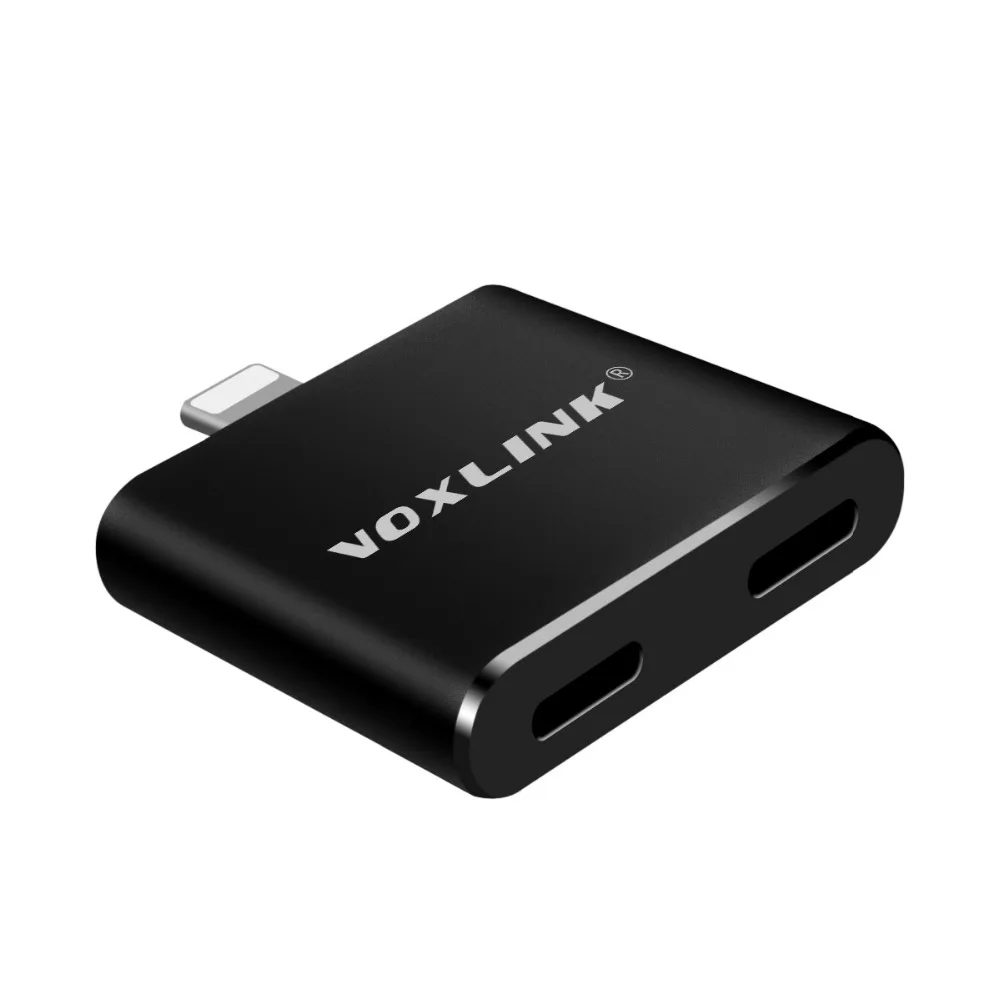 Voxlink 2 в 1 8 pin для Dual 8pin адаптер Mini AUX аудио + Зарядное устройство MIC Объем Управление