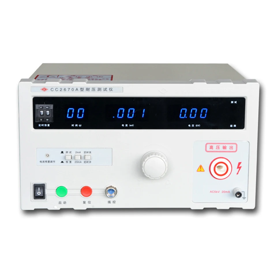 CC2670A ChangChuang AC Hi pot Tester Voltage Tester Output Voltage0 5KV AC Leakage Current Range