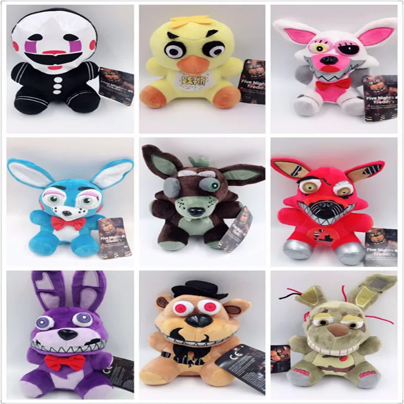 18 см FNAF Five Nights At Freddy's плюшевый медведь Фредди кролик Бонни и Чика клоун Фокси
