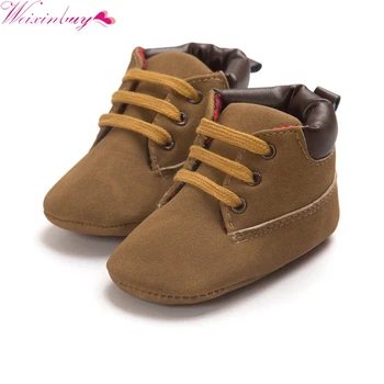 

Casual Baby Toddler Kid Boy Girl Ankle Boots Lace-Up Crib Shoes Non-slip Sneaker