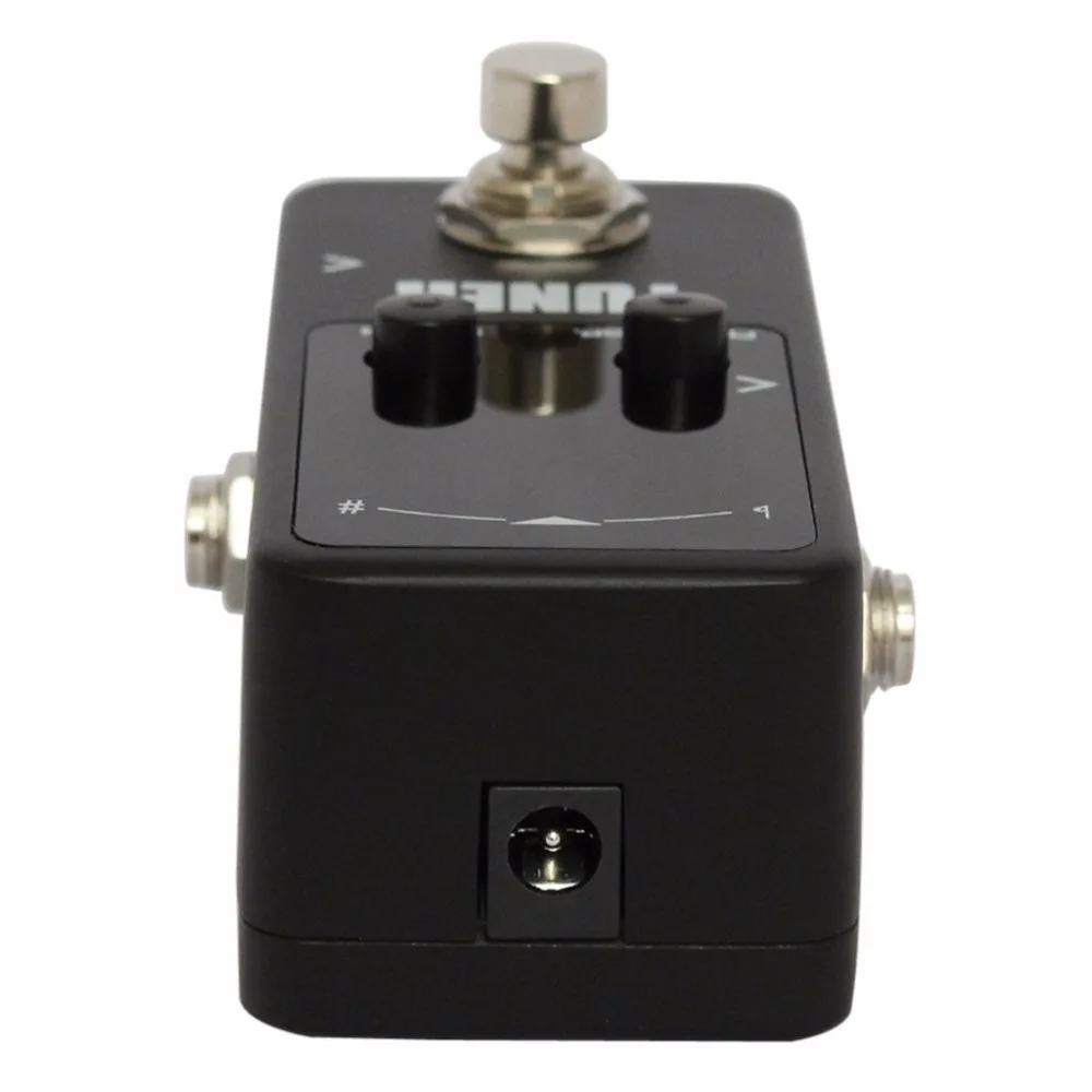 Mini Electric Guitar Pedal Tuner Effect Device Dual Display For Bass Violin Tool