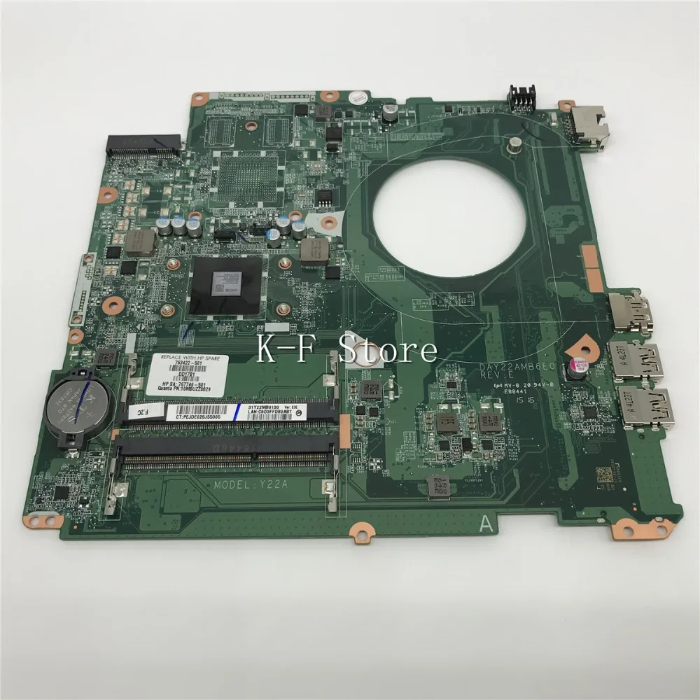 KaiFull 763422-501 763422-001 для hp PAVILION 17Z-F000 для hp Pavilion 17-F материнская плата для ноутбука DAY22AMB6E0 REV: E A8-6410 Y22A