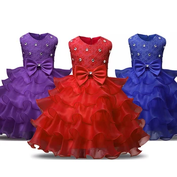 

0-8Yrs Girls Wedding Evening Princess Dress Baby Girl Clothes Kids Dresses for Girls Christmas Party Children New Year Costume