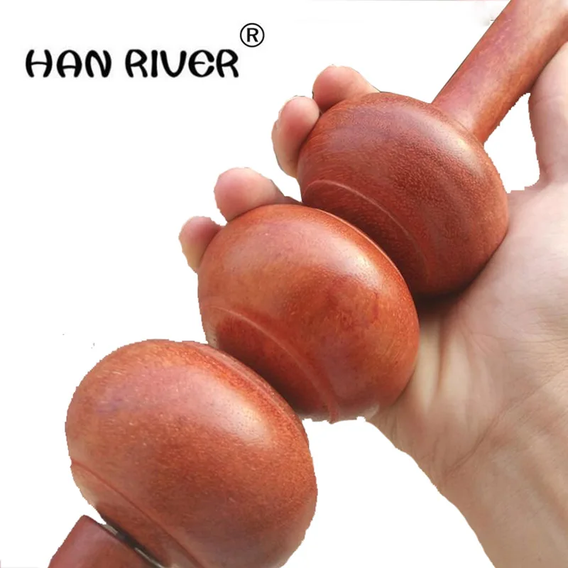 Массажная палочка для спины живота и талии HANRIVER Hua limu wheel деревянная акупунктуры